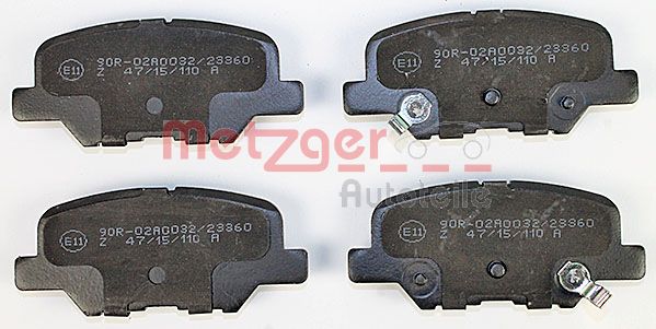 METZGER 1170790 GREENPARTS Bremsbelagsatz, Scheibenbremse